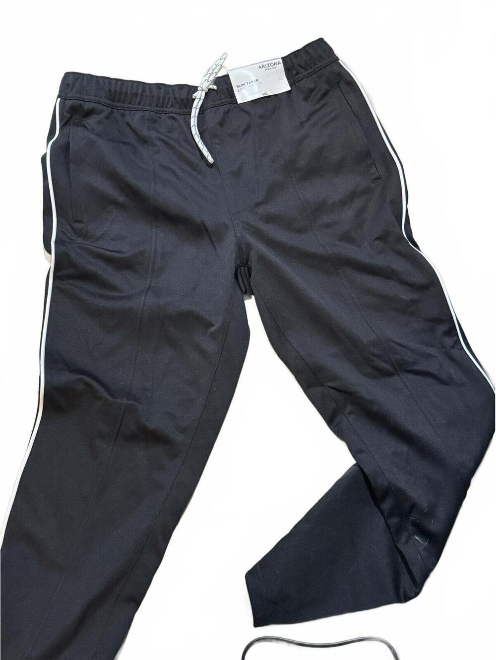 Arizona Jean Co. Slim Taper Black Track Pants